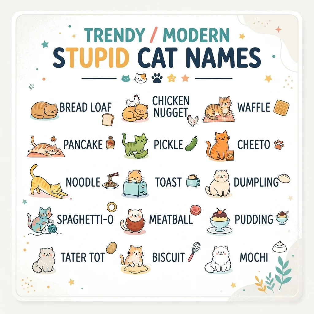 Trendy / Modern Stupid Cat Names