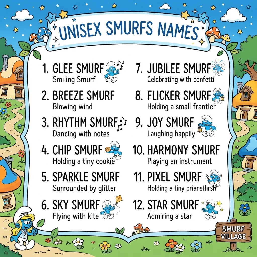 Unisex Smurfs Names