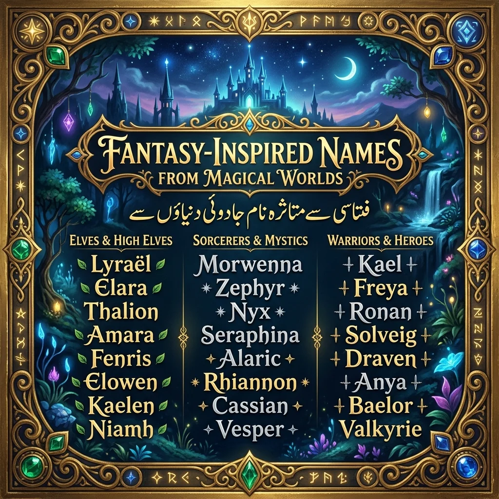Fantasy-Inspired Names from Magical Worlds