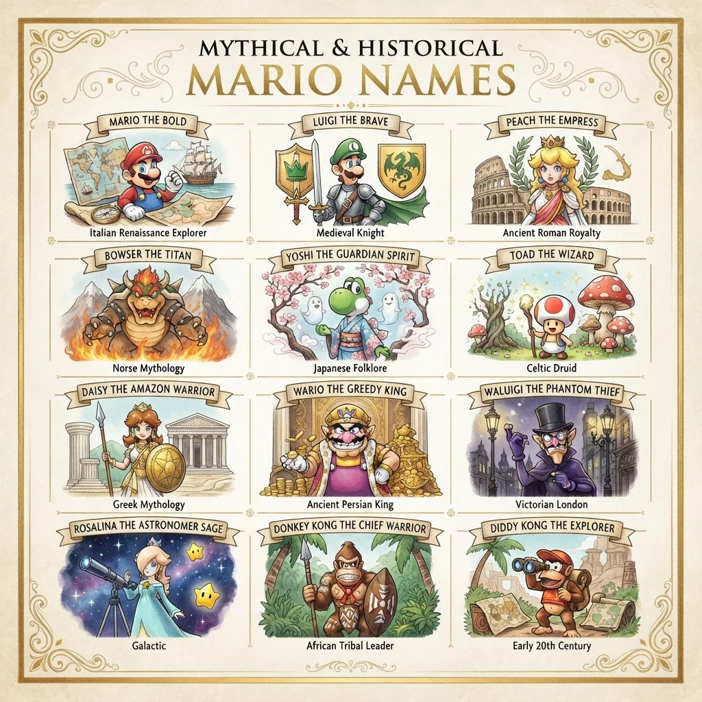 Mythical & Historical Mario Names