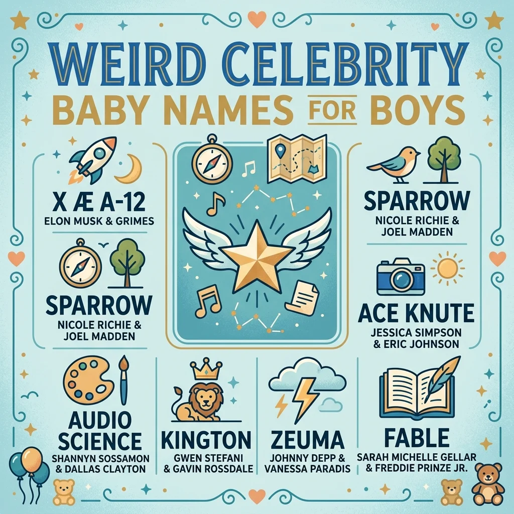 Weird Celebrity Baby Names for Boys