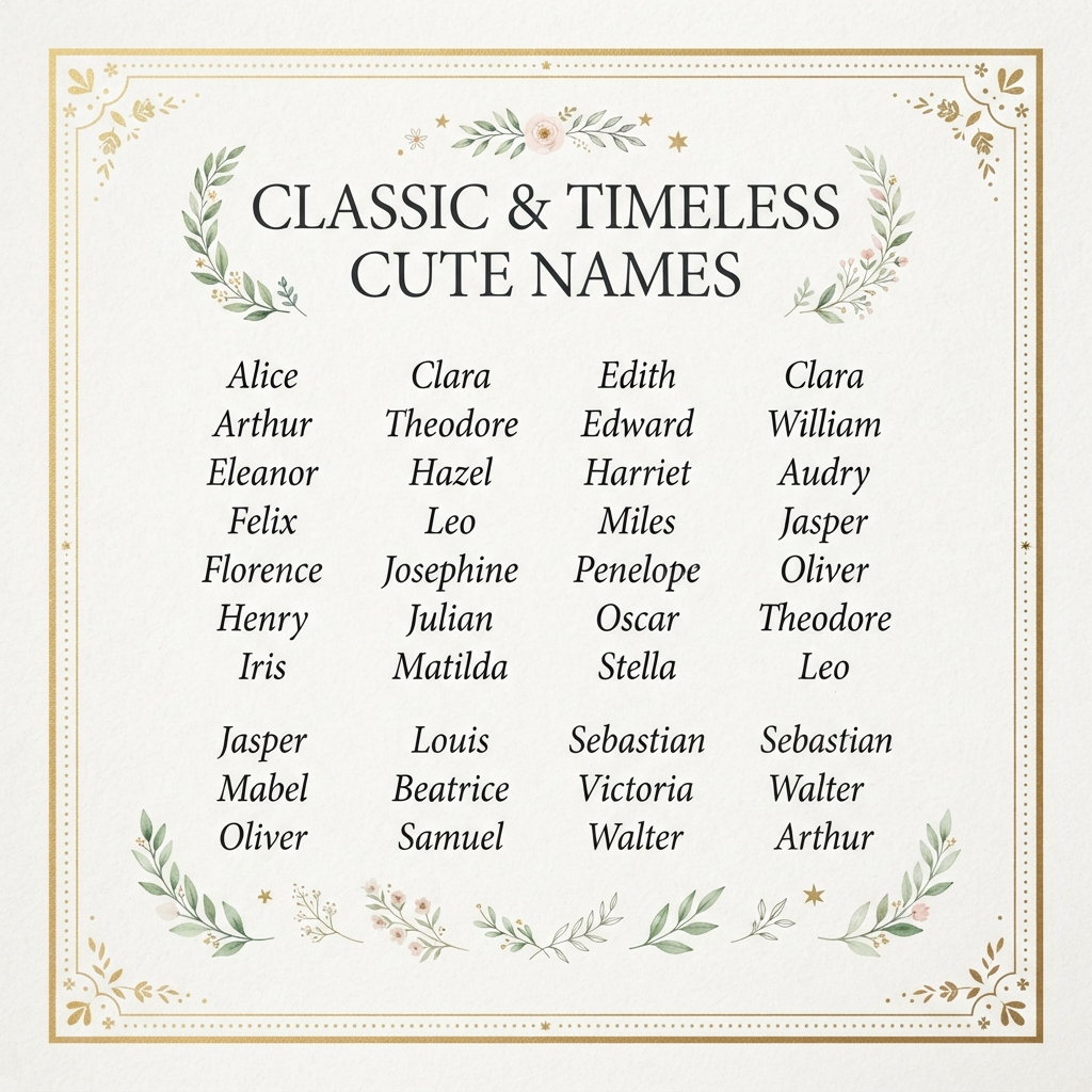 Classic & Timeless Cute Names