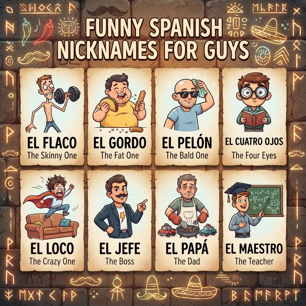 Funny Spanish Nicknames for Guys