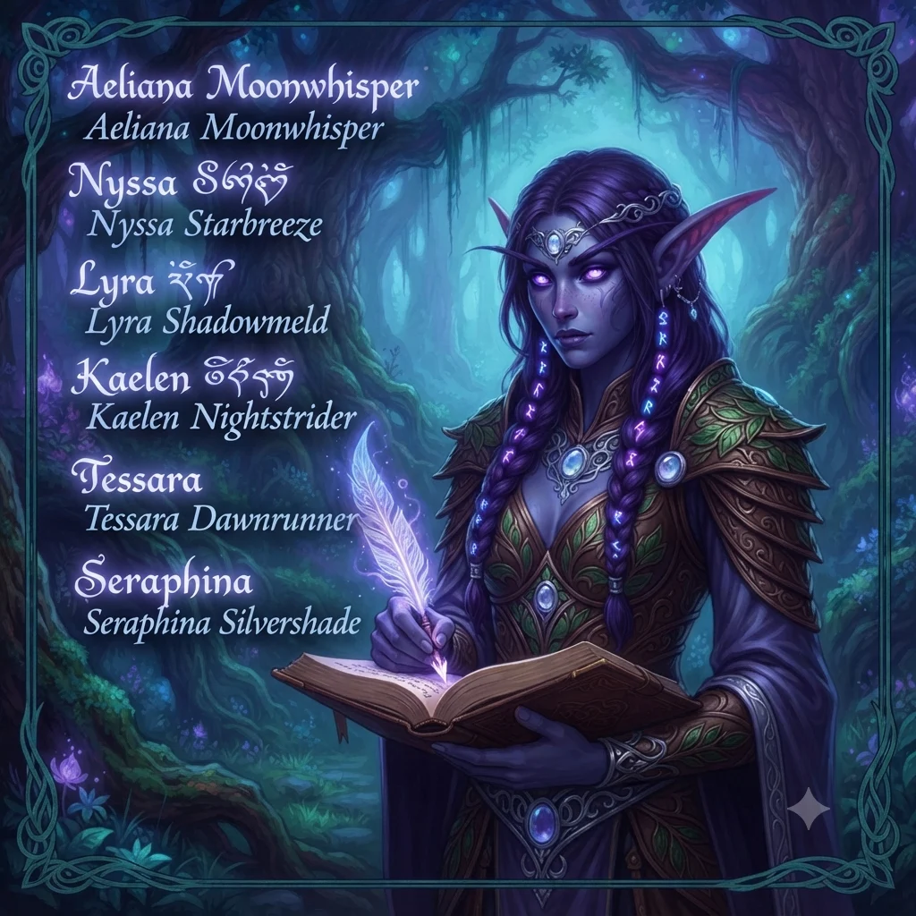 Night Elf Girl Names