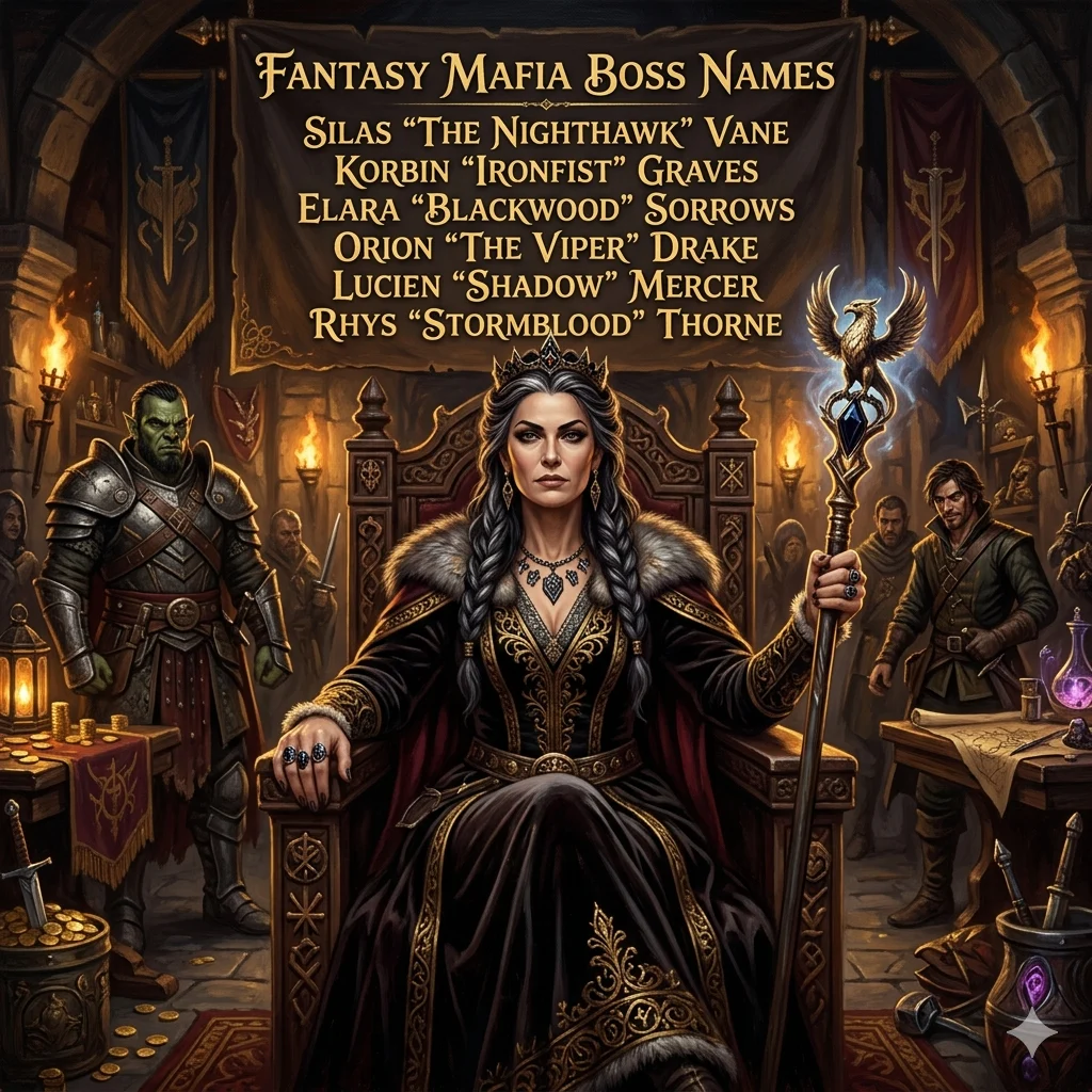 Fantasy Mafia Boss Names