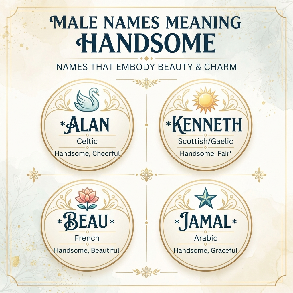 Male Names Meaning Handsome