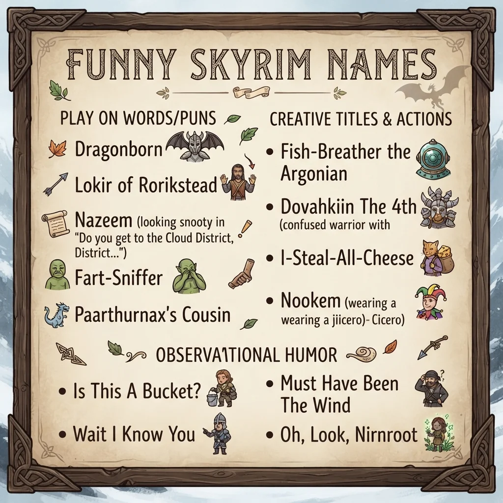 Funny Skyrim Names