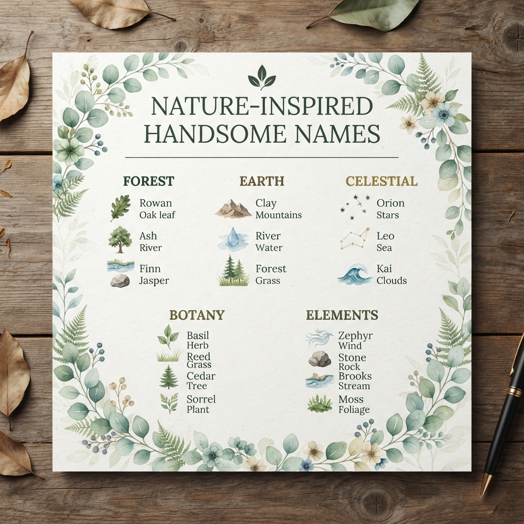 Nature-Inspired Handsome Names