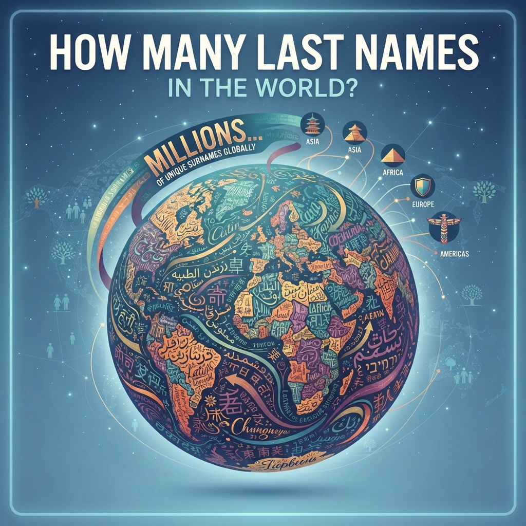 How Many Last Names in the World