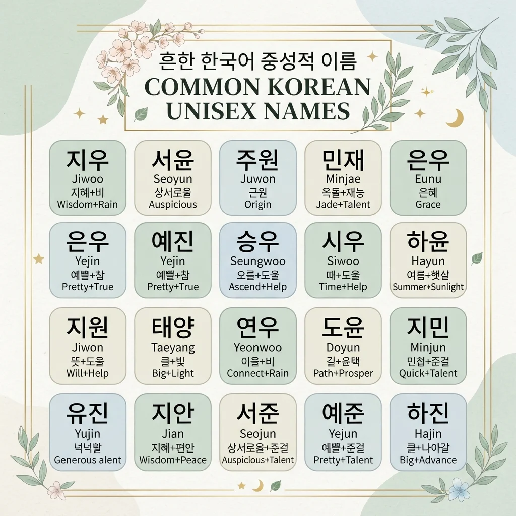 Common Korean Unisex Names