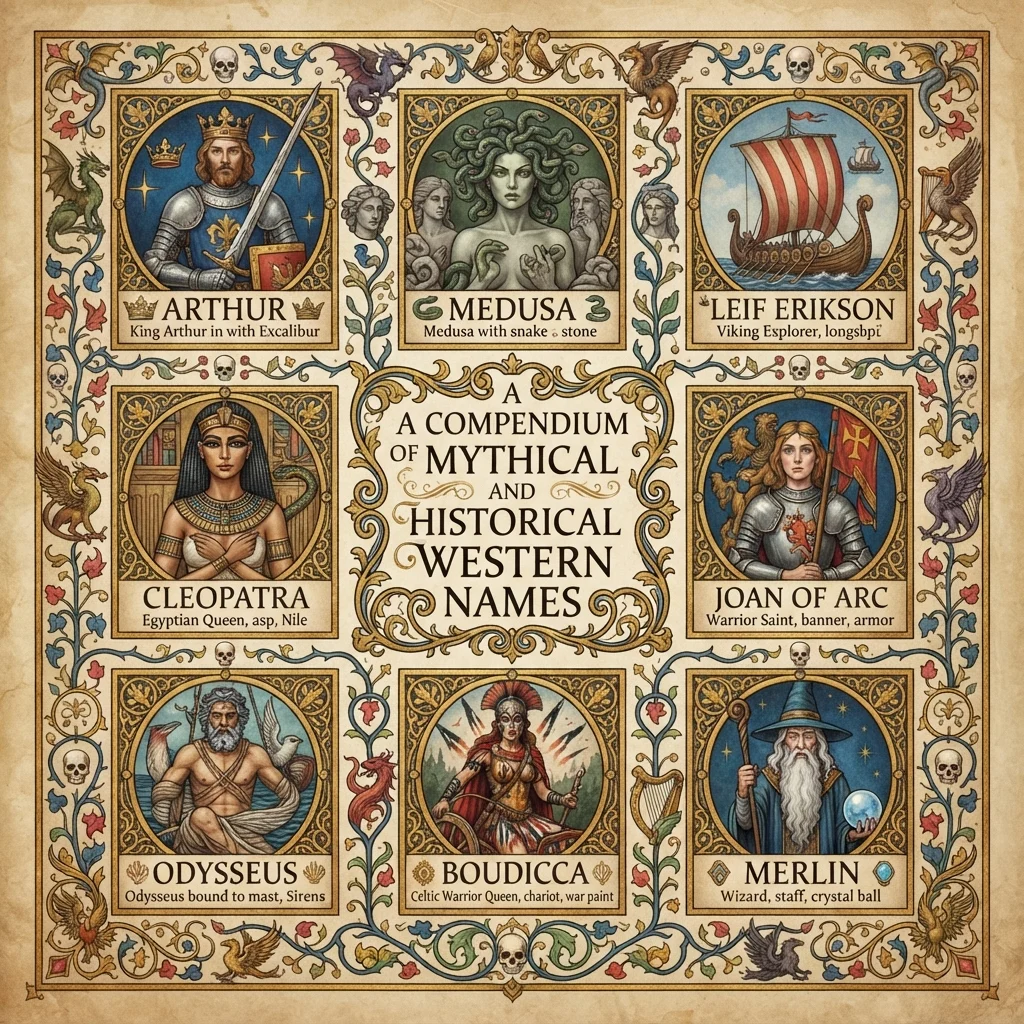 Mythical and Historical Western Names