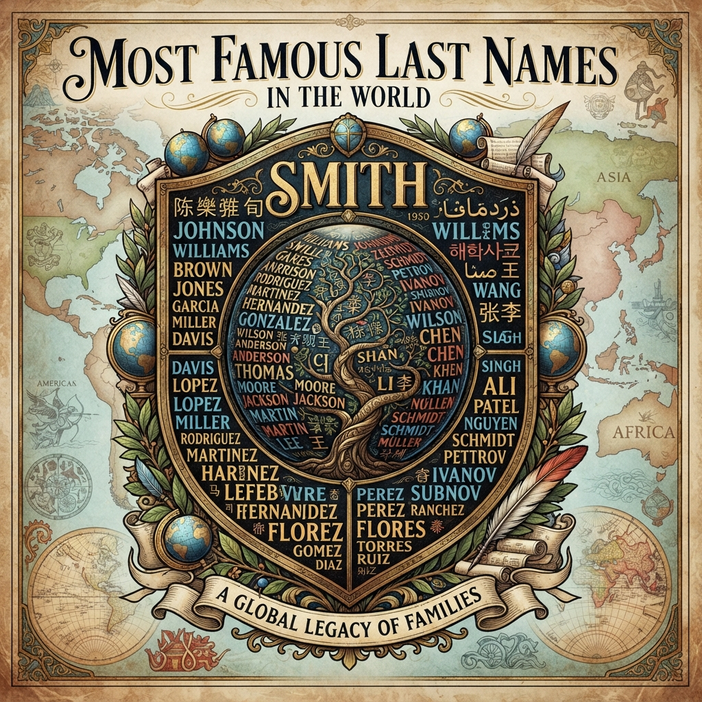 Most Famous Last Names in the World