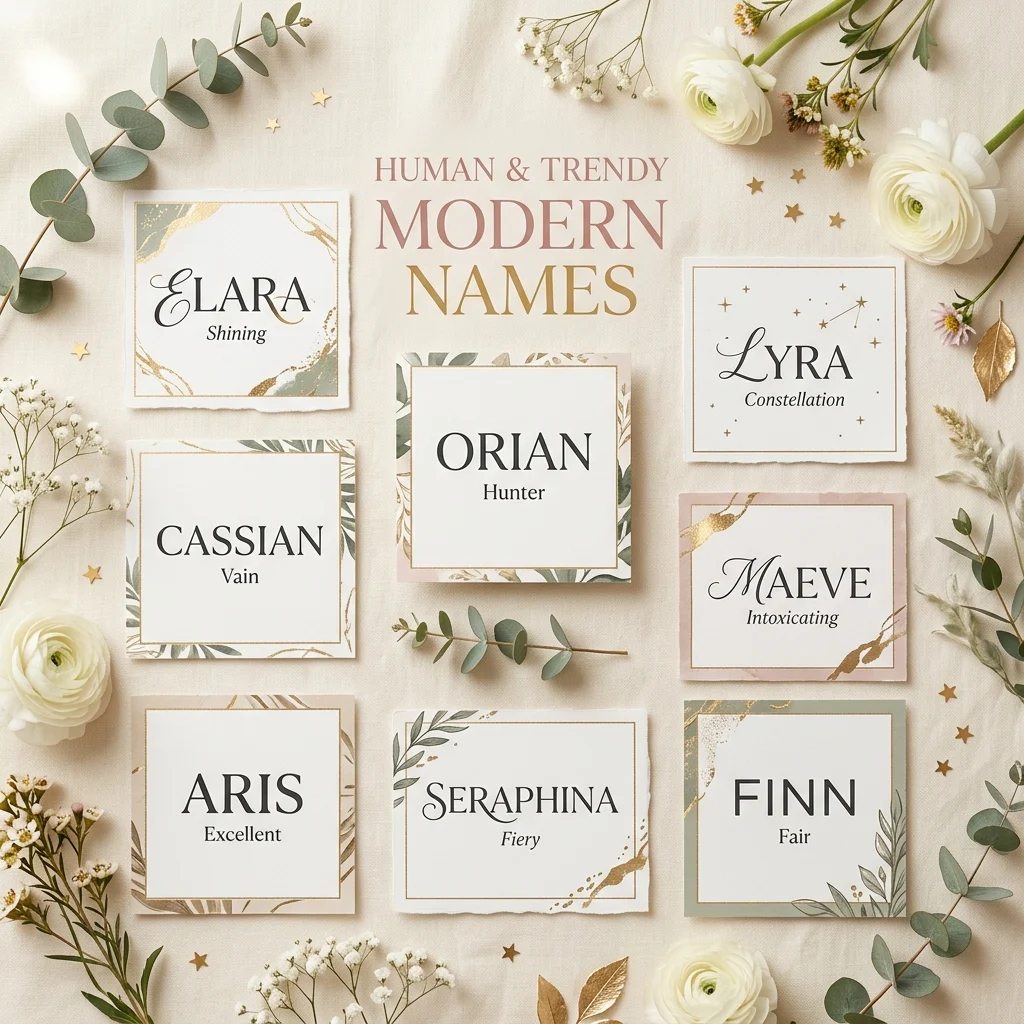 Human & Trendy Modern Names