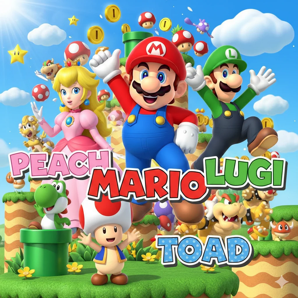 super mario characters names