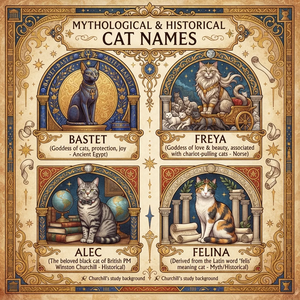 Mythological & Historical Cat Names
