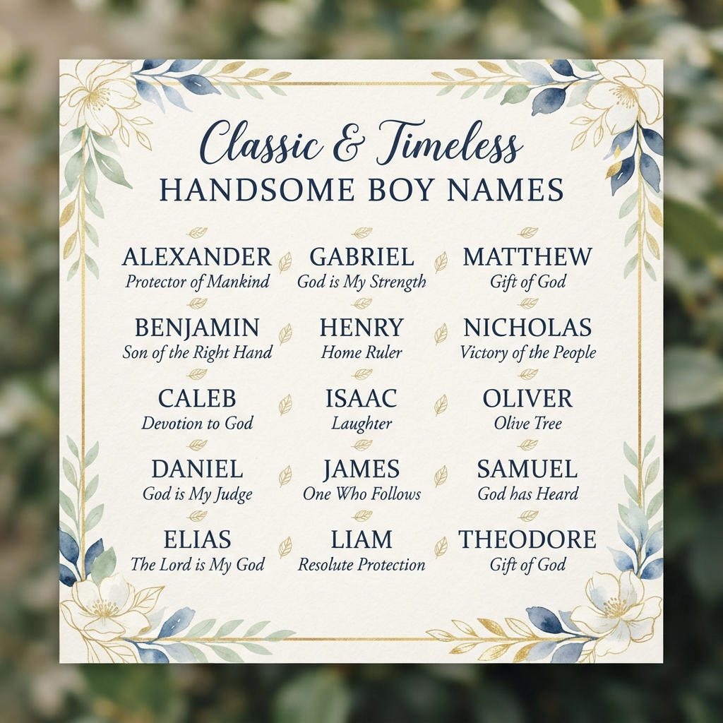 Classic & Timeless Handsome Boy Names