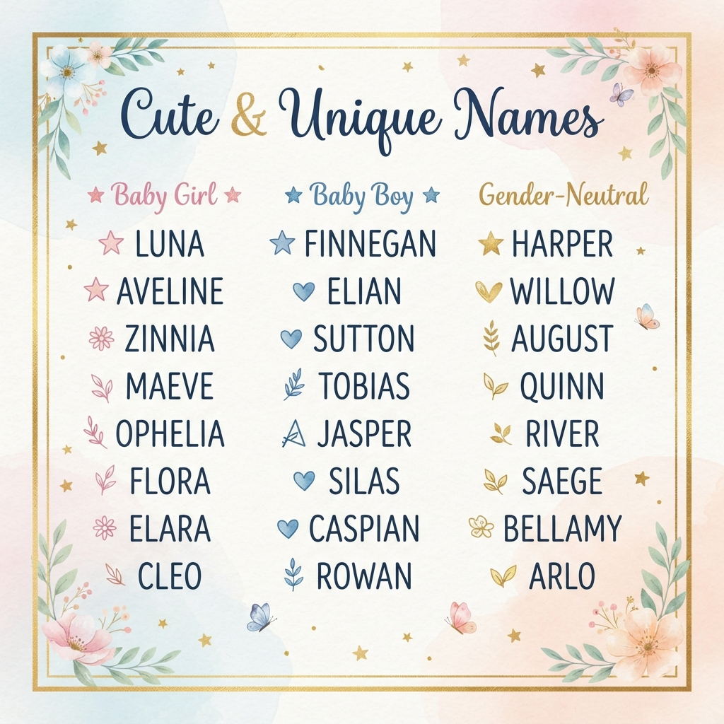 Cute & Unique Names