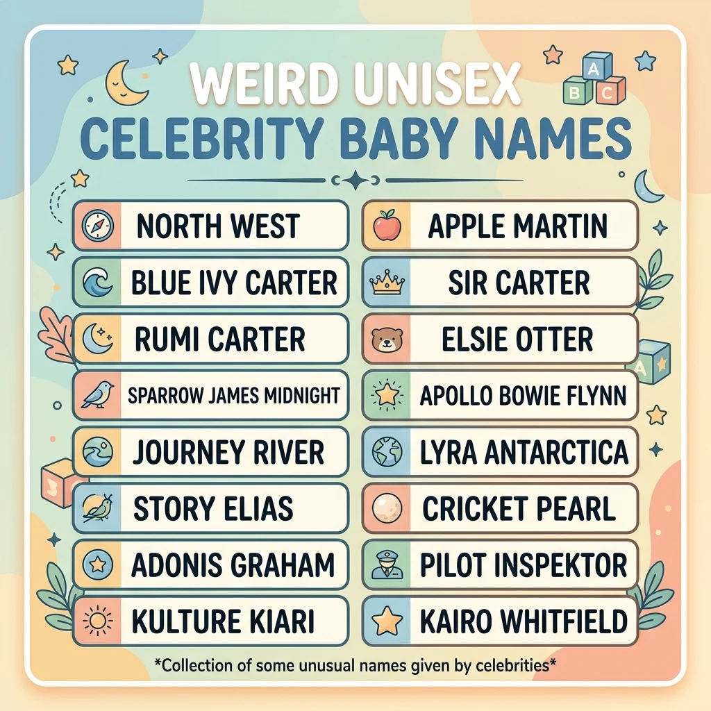 Weird Unisex Celebrity Baby Names