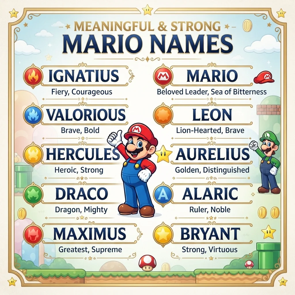 Meaningful & Strong Mario Names