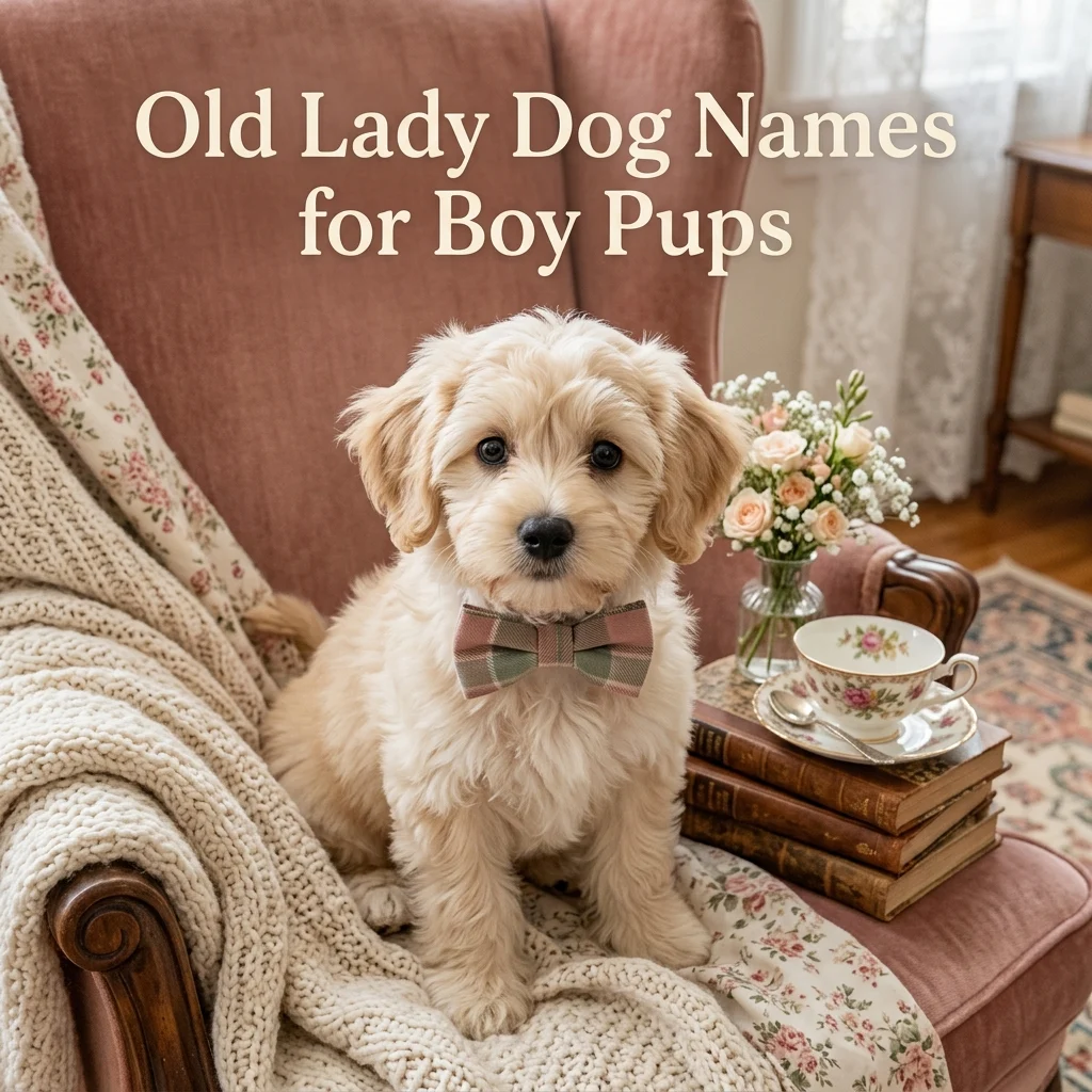 Old Lady Dog Names for Boy Pups