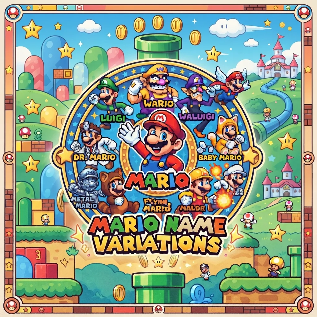 Mario Name Variations