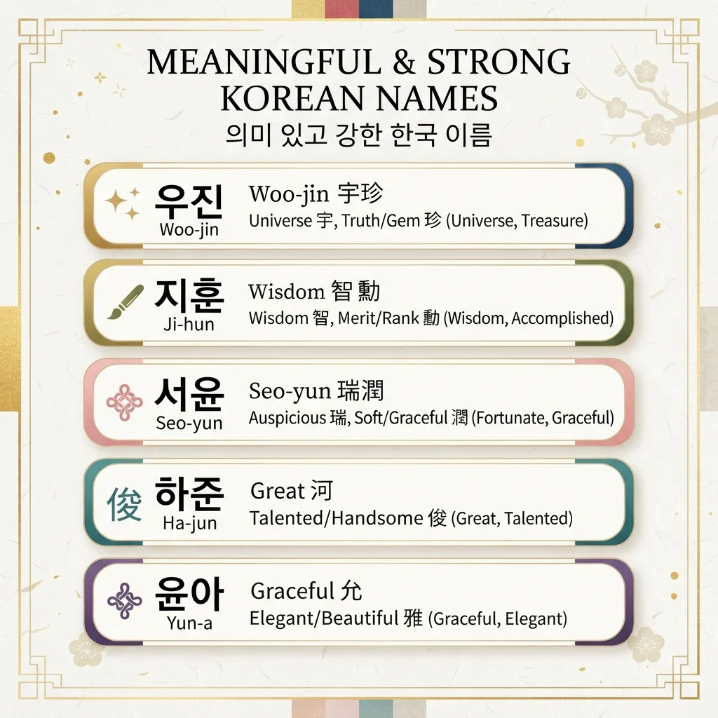 Meaningful & Strong Korean Names