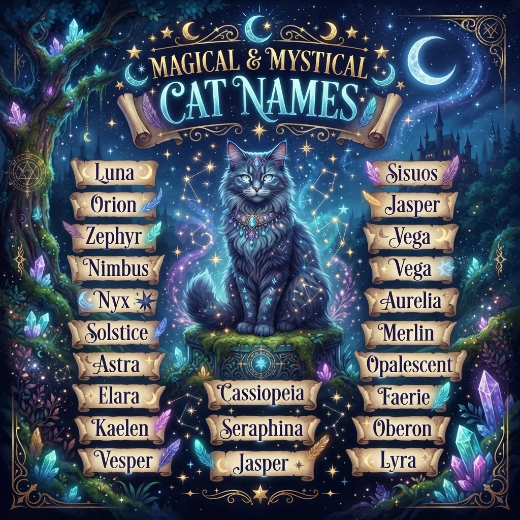 Magical & Mystical Cat Names