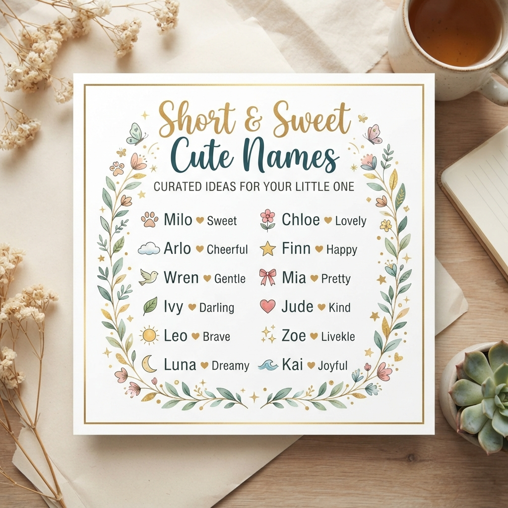 Short & Sweet Cute Names