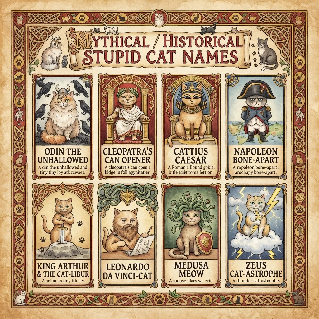 Mythical / Historical Stupid Cat Names