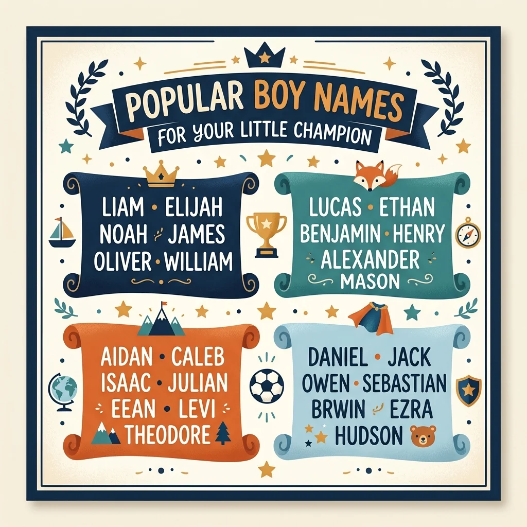 Popular Boy Names for Your Little Champion