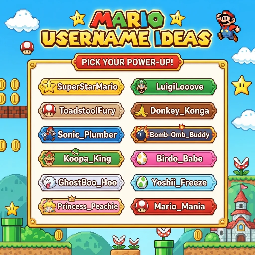 Mario Usernames