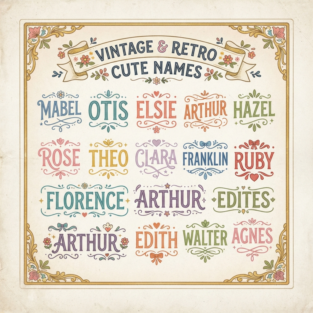 Vintage & Retro Cute Names
