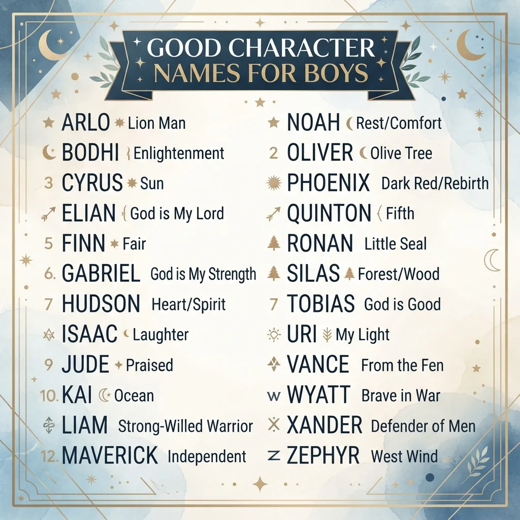 Good Character Names for Boys
