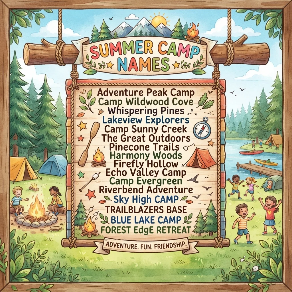 Summer Camp Names