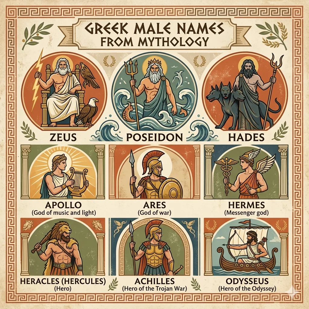Greek Male Names from Mythology