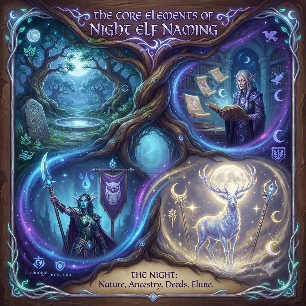 The Core Elements of Night Elf Naming