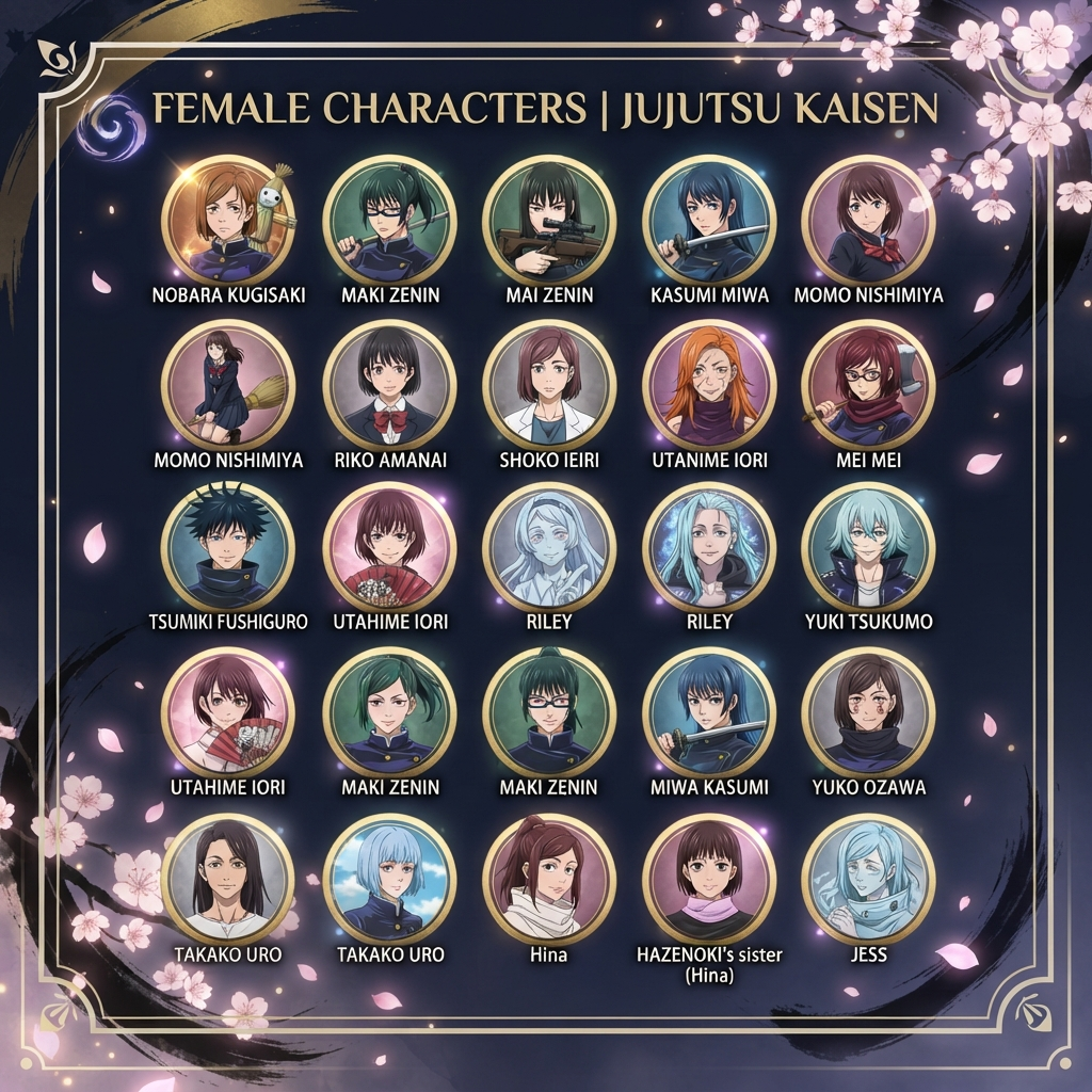 Girl Names from Jujutsu Kaisen