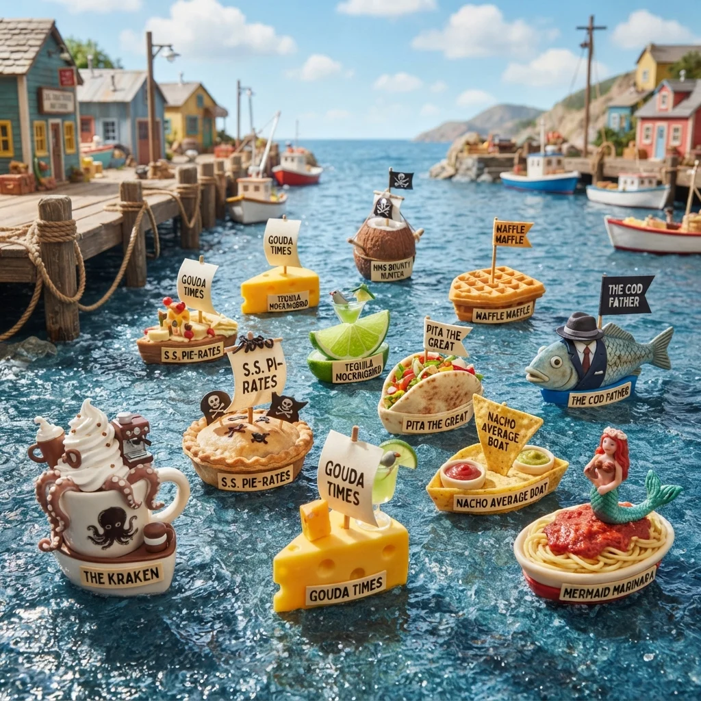 Punny & Food-Themed Funny Ship Names