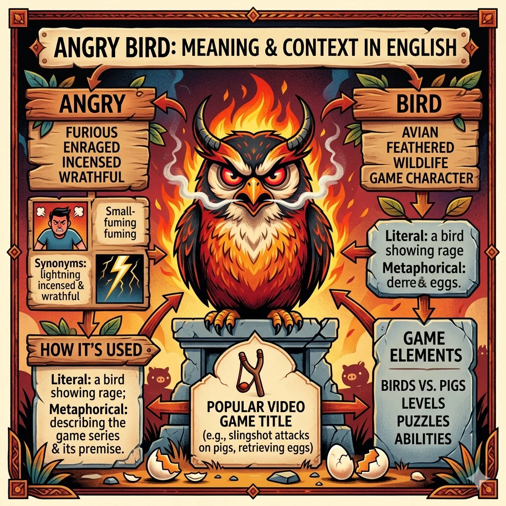 Angry Bird Meaning in English