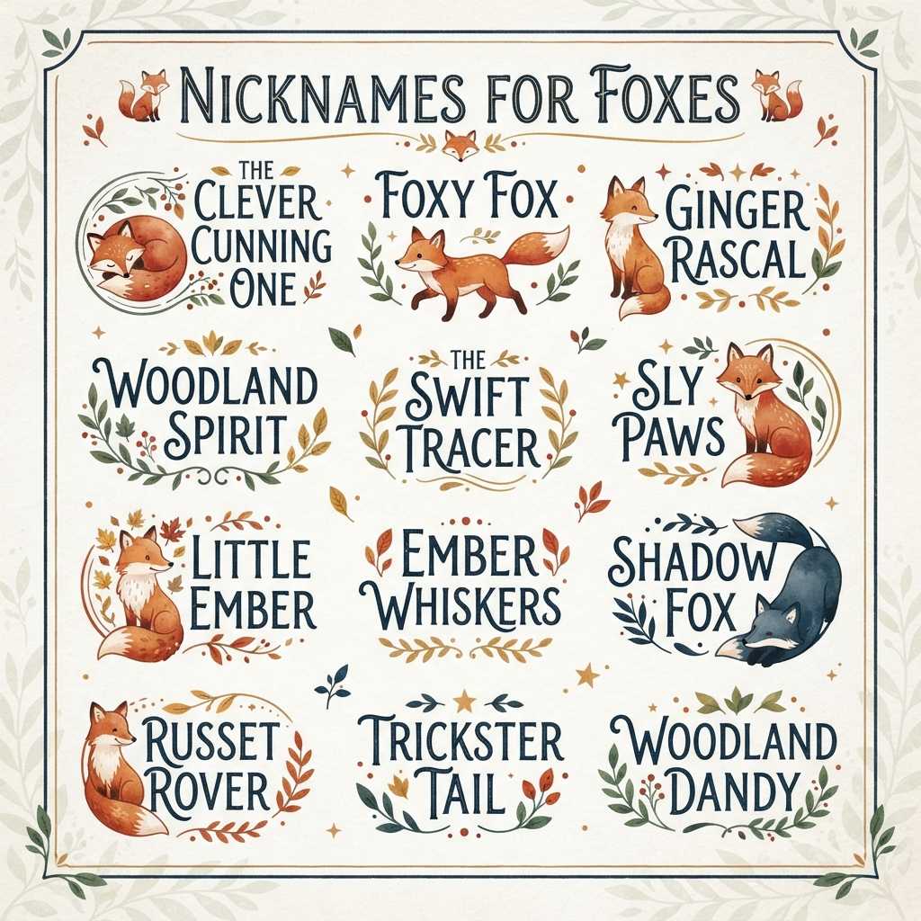 Nicknames for Foxes