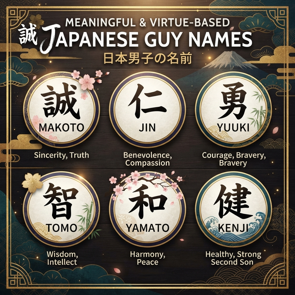 Meaningful & Virtue-Based Japanese Guy Names