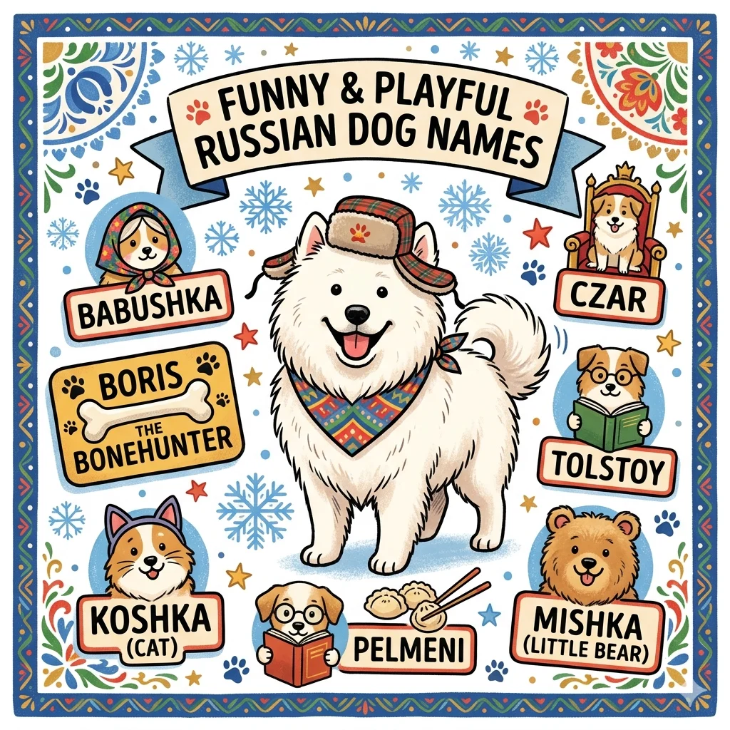 Funny and Playful Russian Dog Names