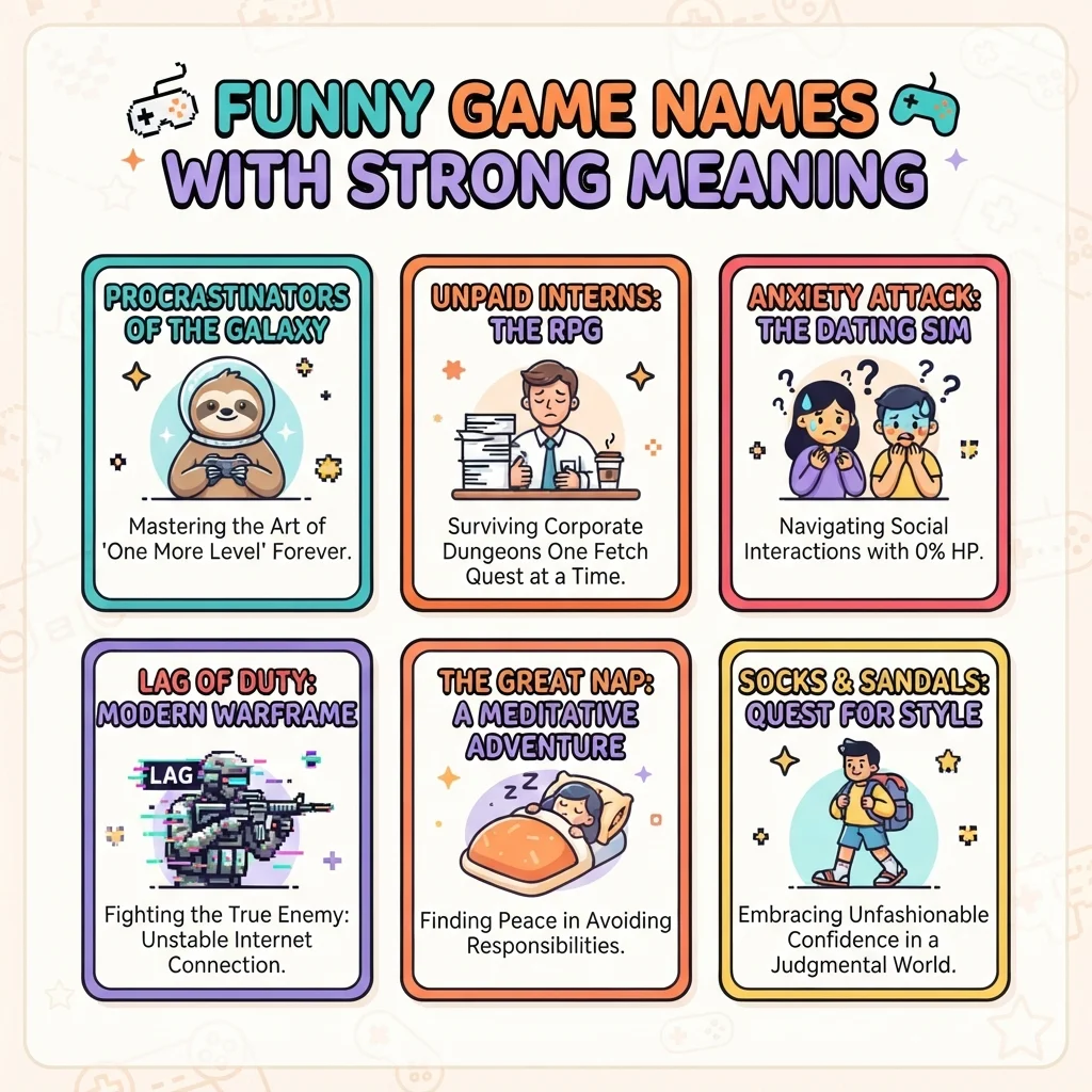 Funny Game Names with Strong Meaning