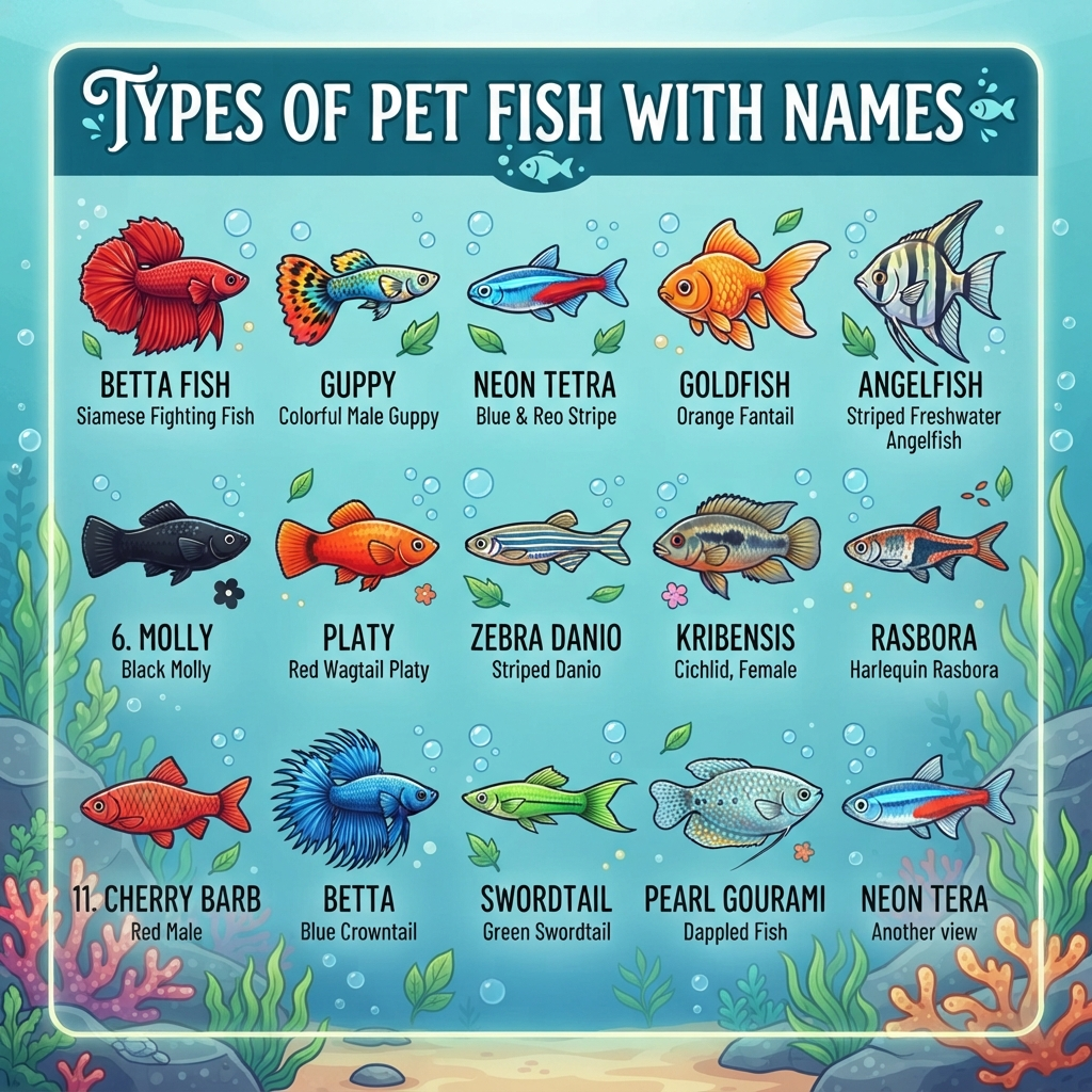 Types of Pet Fish with Names