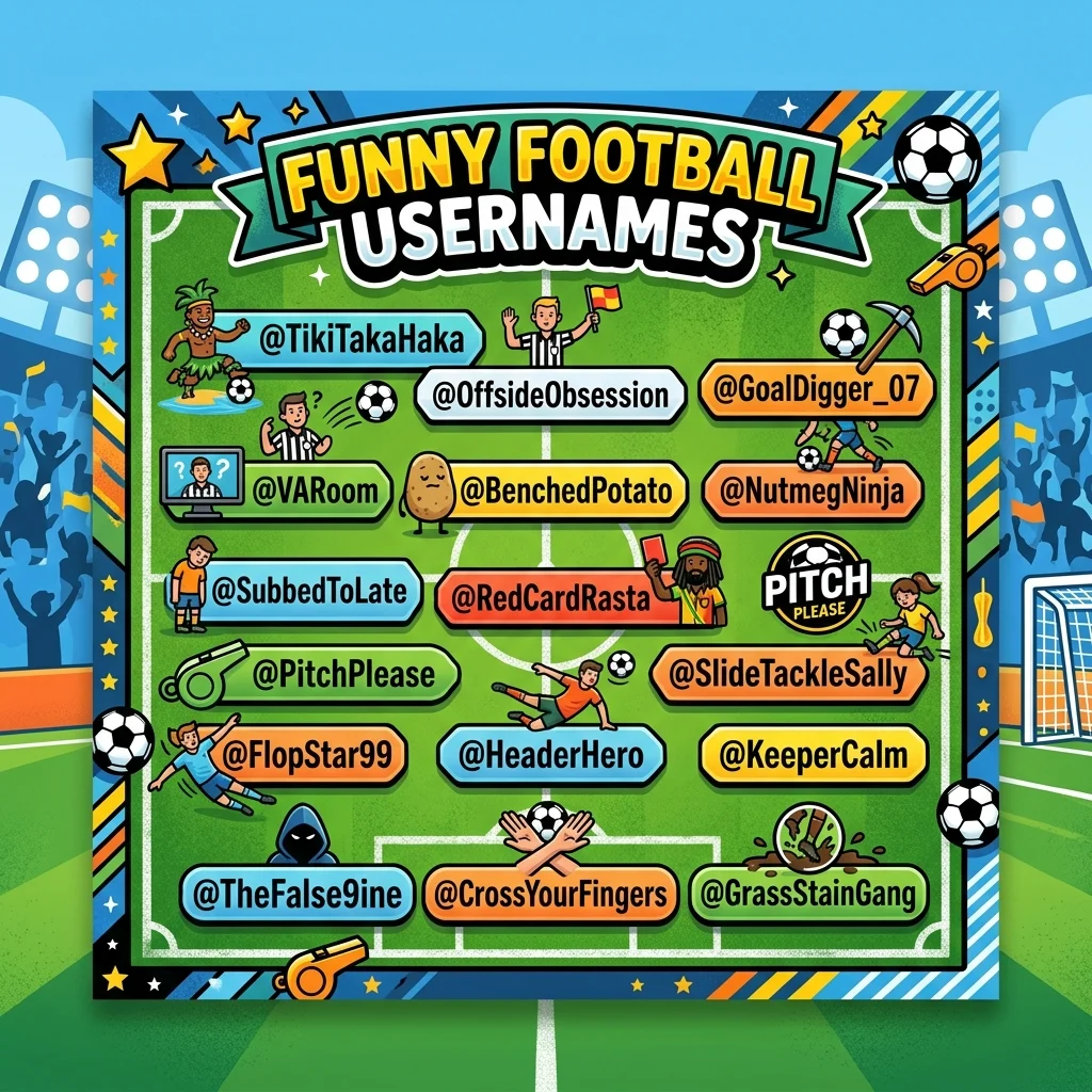 Funny Football Usernames