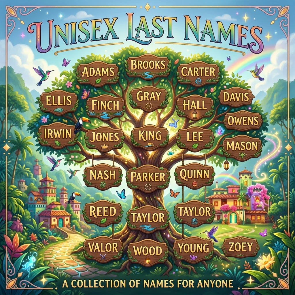 Unisex Last Names List