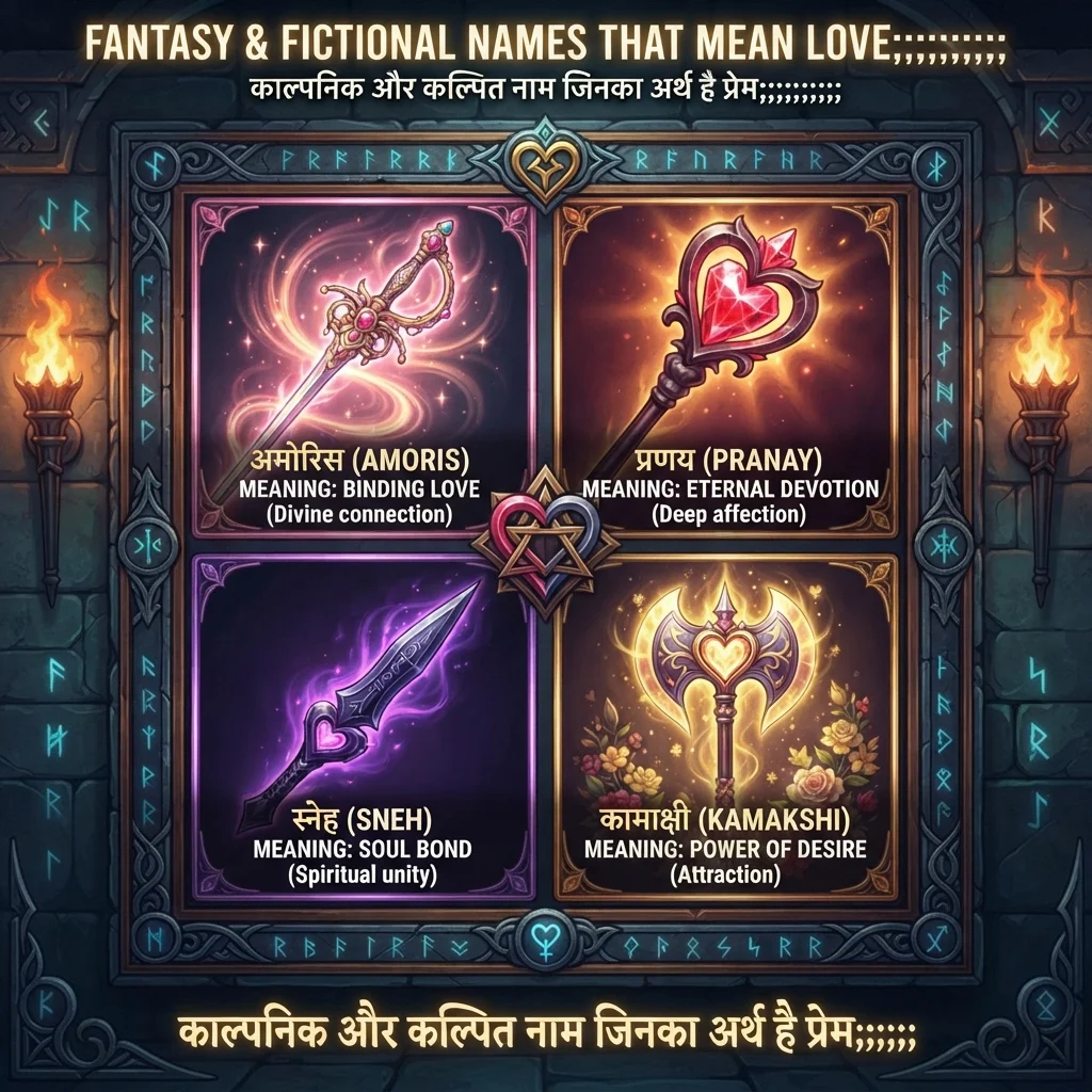 Fantasy & Fictional Names That Mean Love