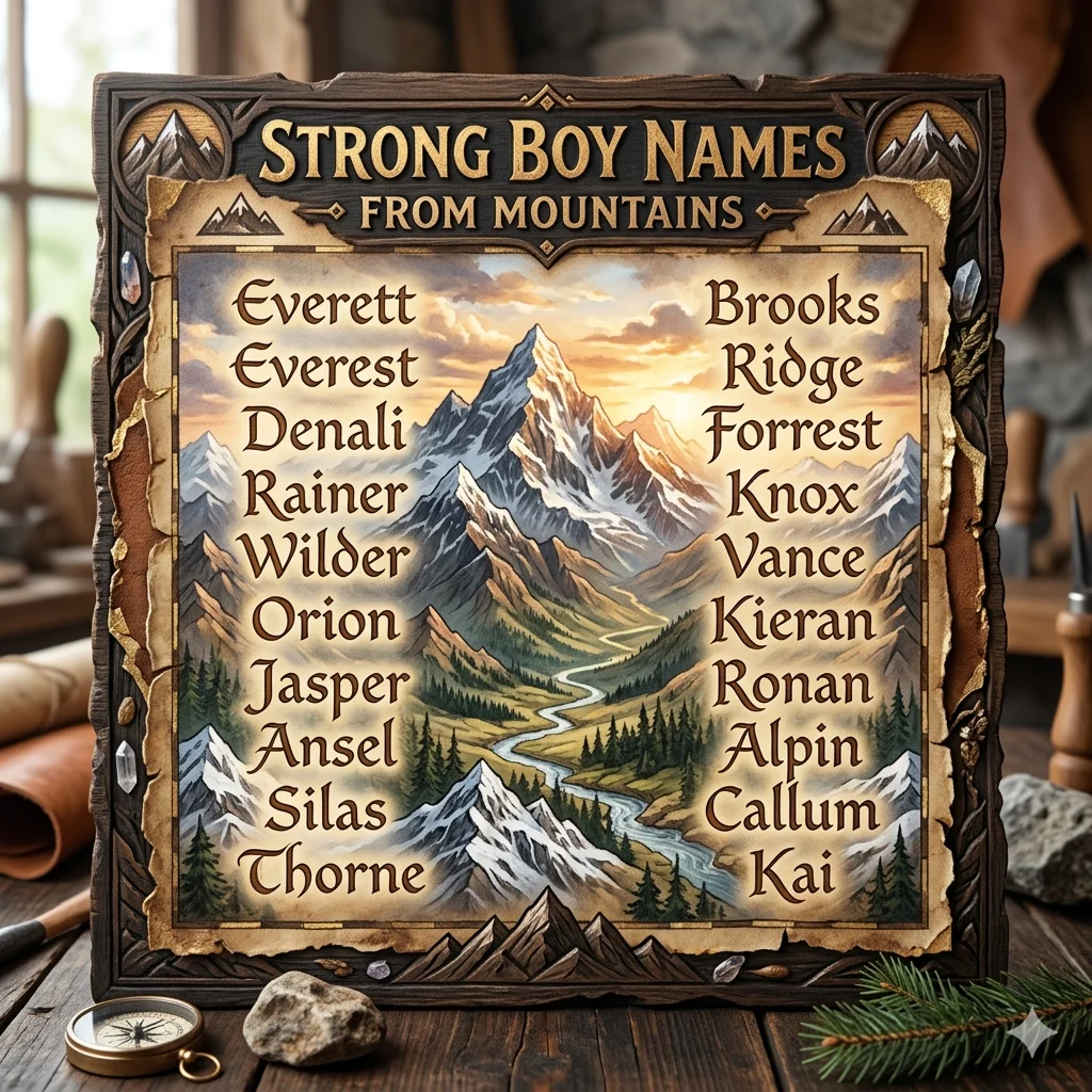 Strong Boy Names from Mountains
