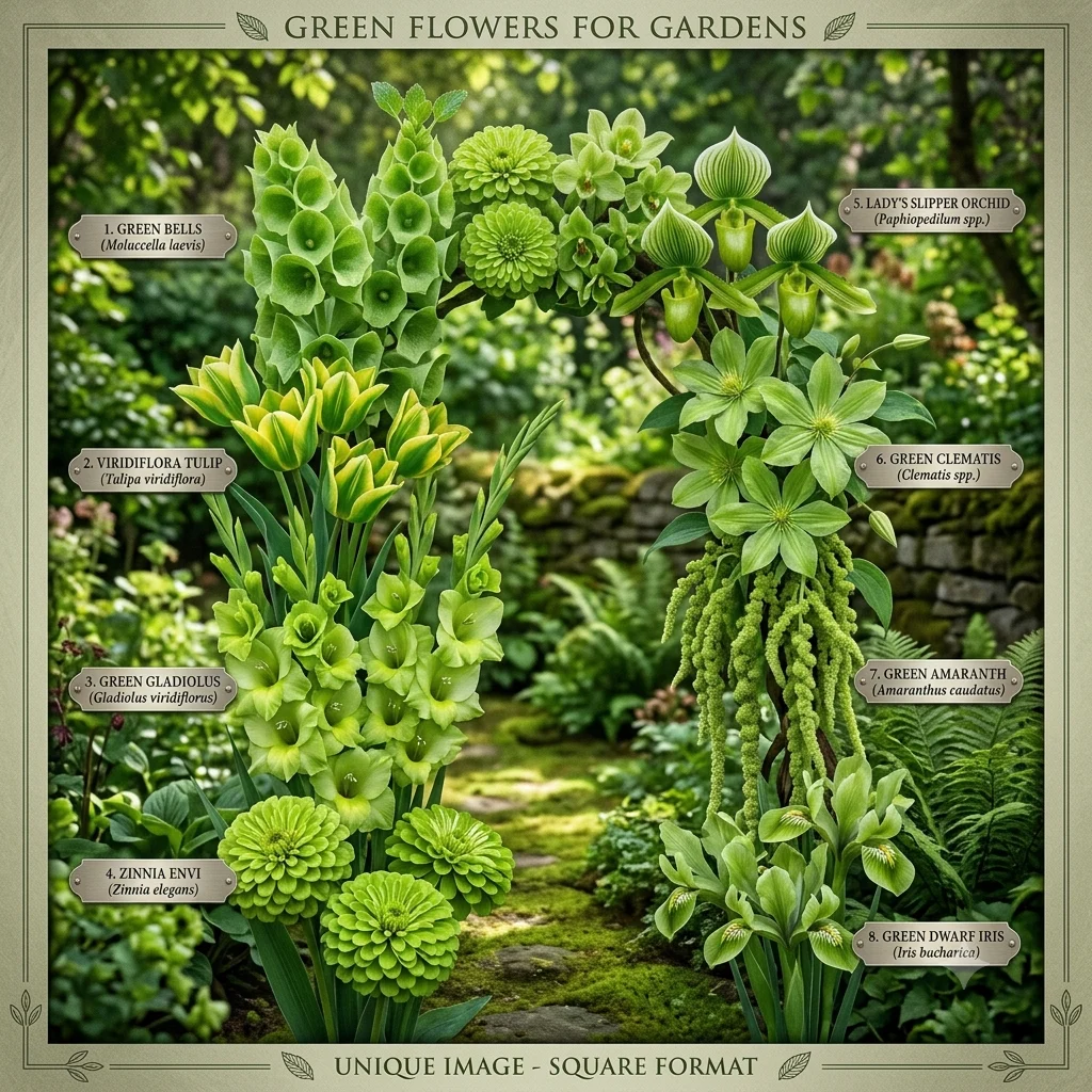 Green Flowers for Gardens