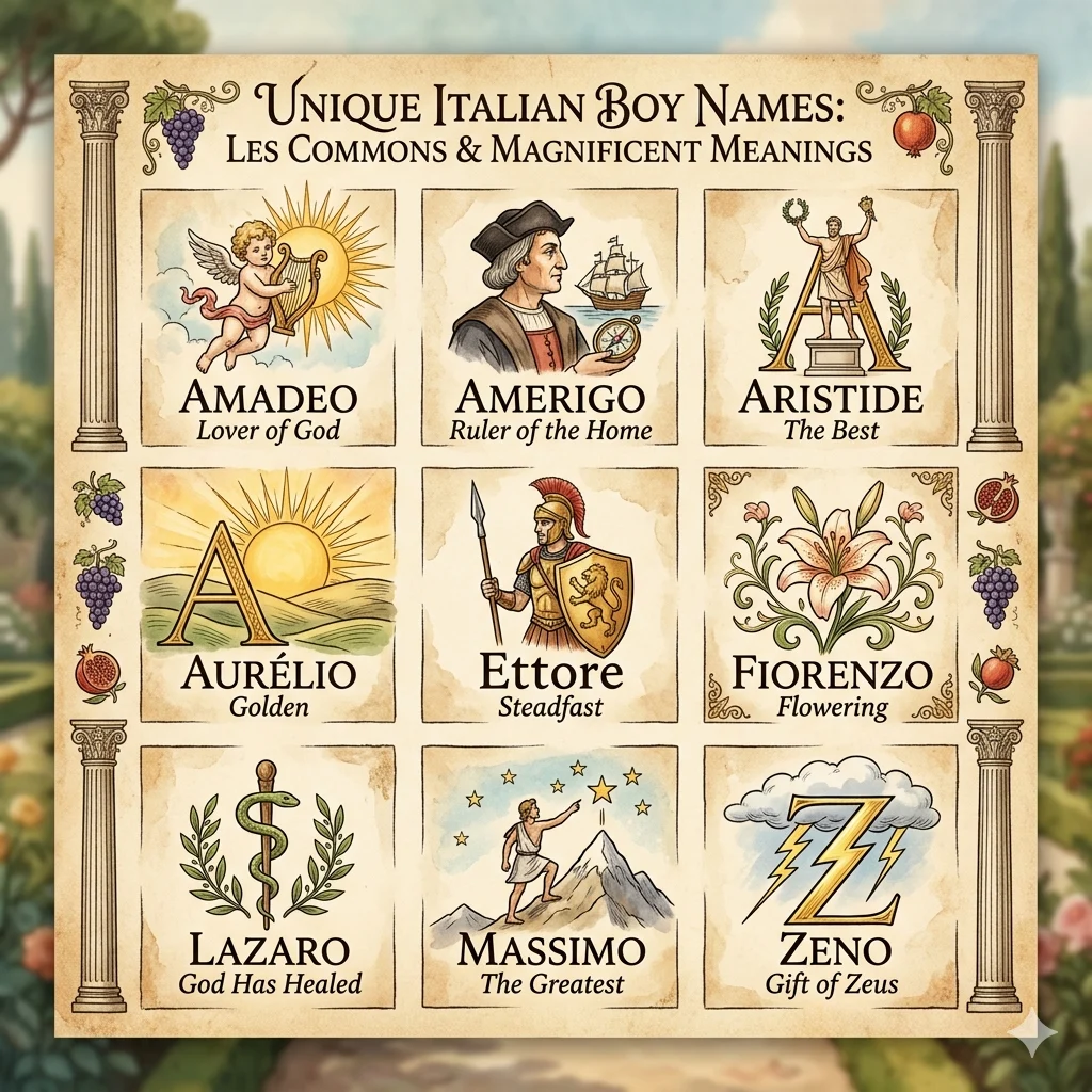 Unique and Less Common Italian Names for Boys